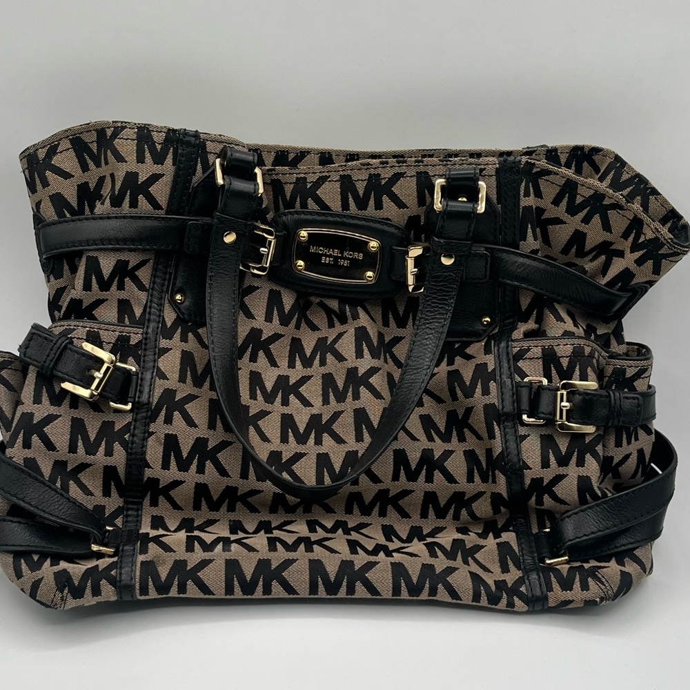 Michael Kors Brown Monogram Tote Bag